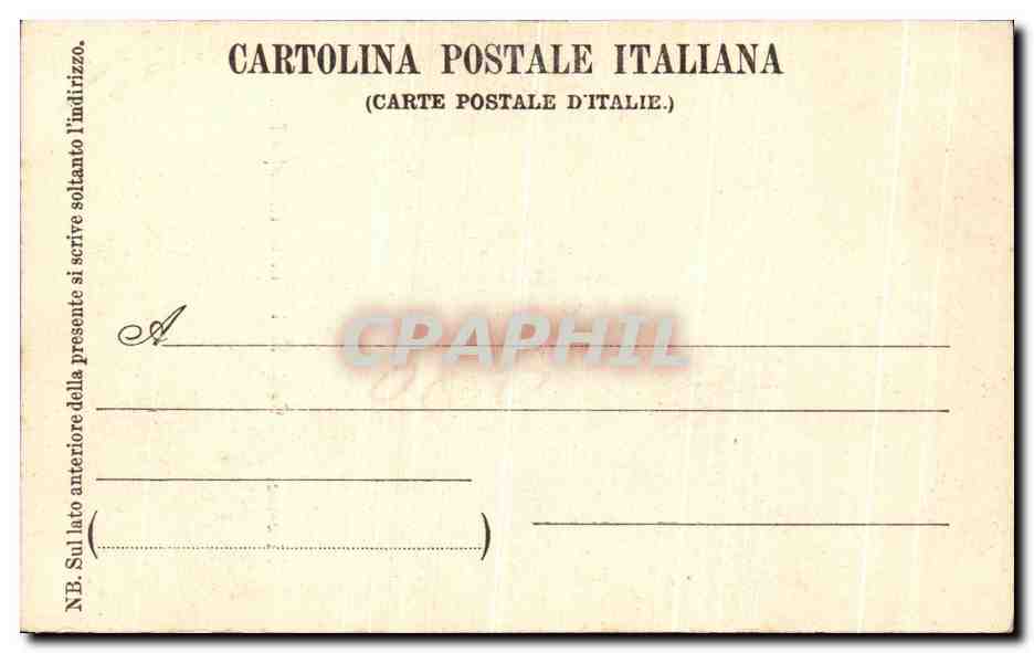 CPA Firenze Gall Pitti Giulio II Raffaello — Verso