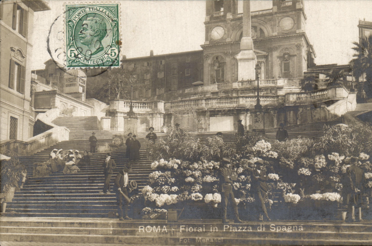 CPA Roma Fiorai in Plazza di Spagna