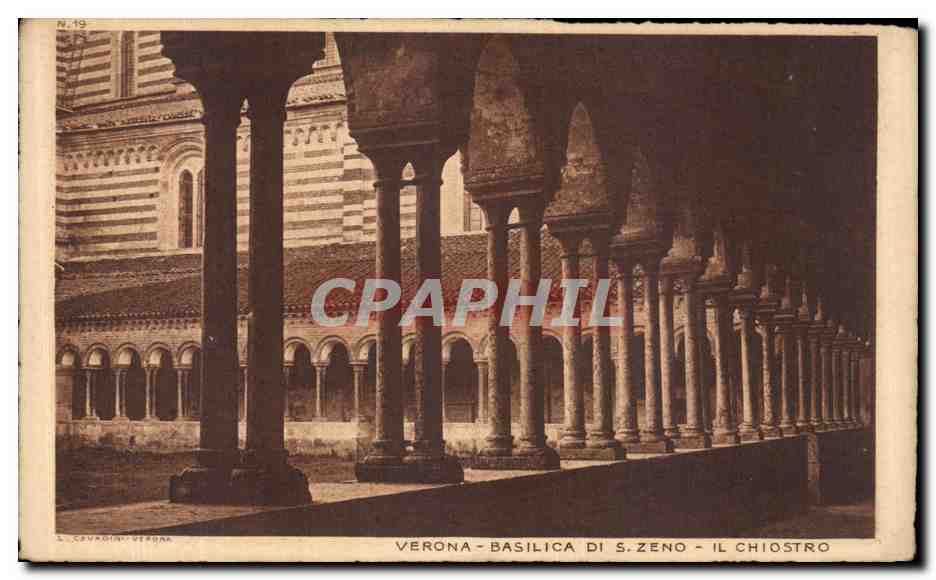 CPA Verona Basilica Di S Zeno Il Chiostro 