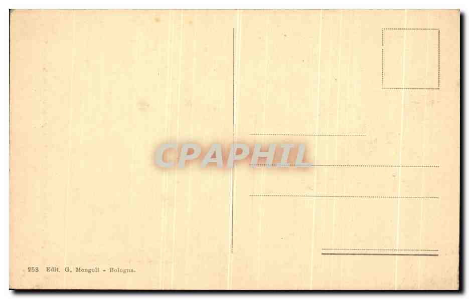 CPA Basilica PetroBologna Porto Magg La fuga in Egitta di Lacopa della Quercia  — Rückseite