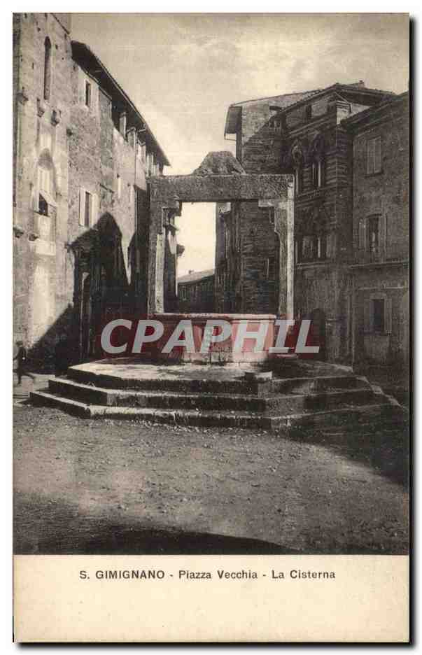 CPA Gimignano Piazza Vecchia La Cisterna