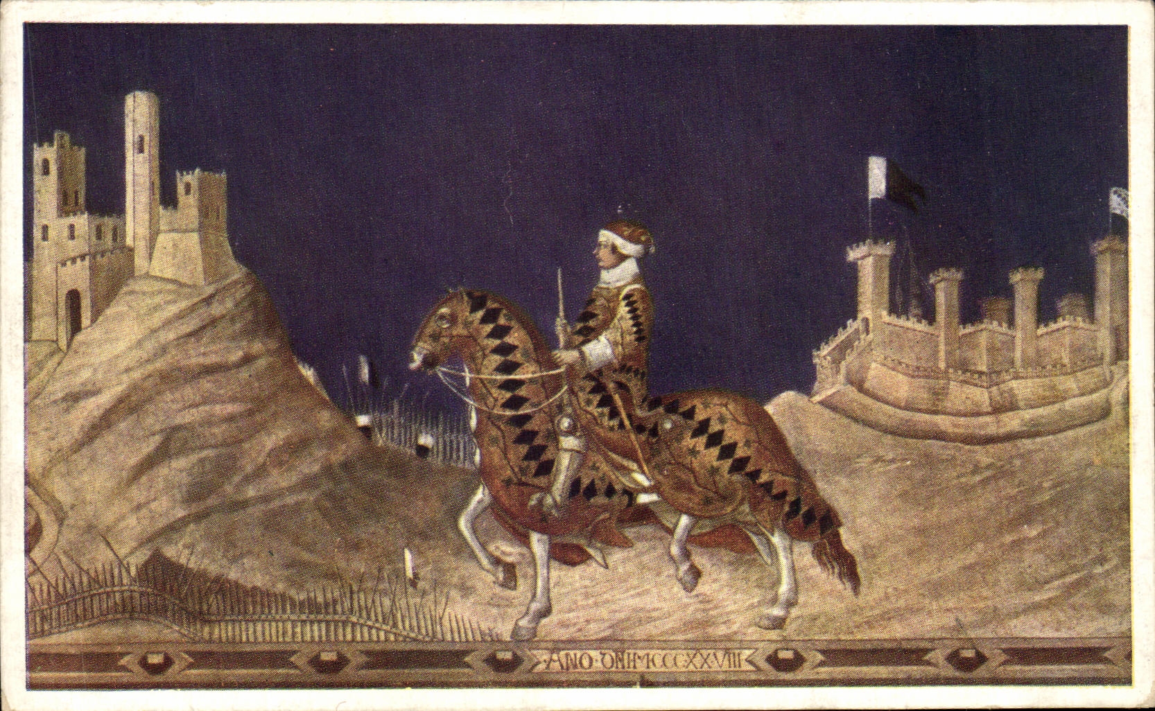 CPA Siena Palazzo Comunale Guido Riccio da Fogliano 