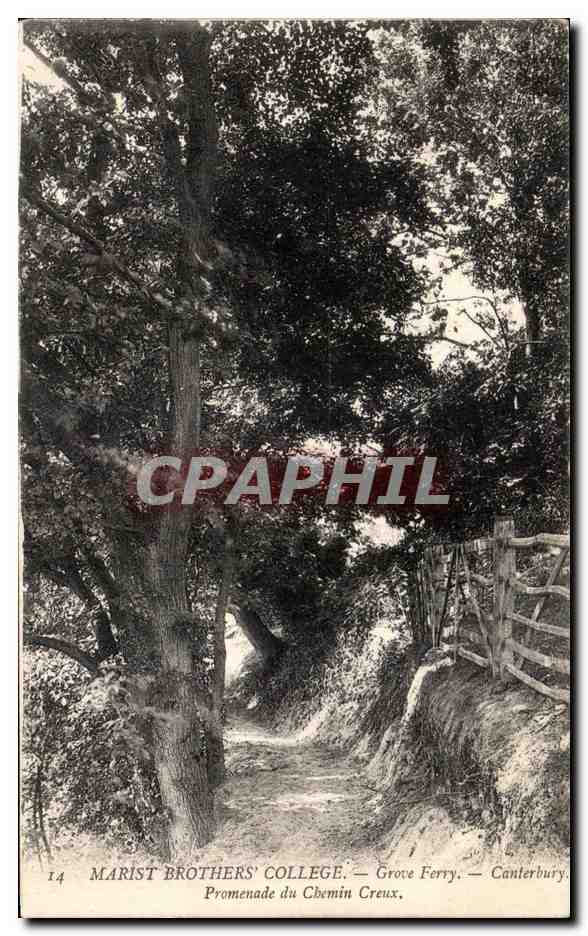 Marist Brothers' College — Grove Ferry — Canterbury — Promenade du Chemin Creux