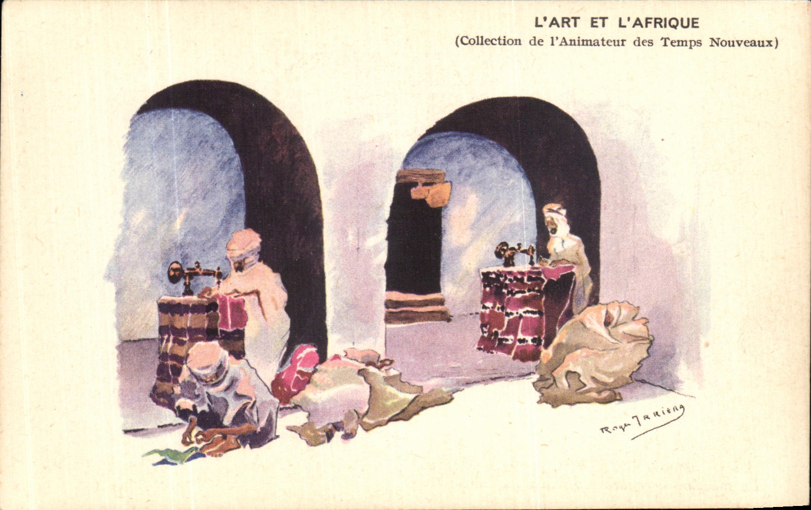 Les « Couturiers » (Biskra, place du Marché) — Éditeur : L'Animateur des Temps Nouveaux, n° de série non visible