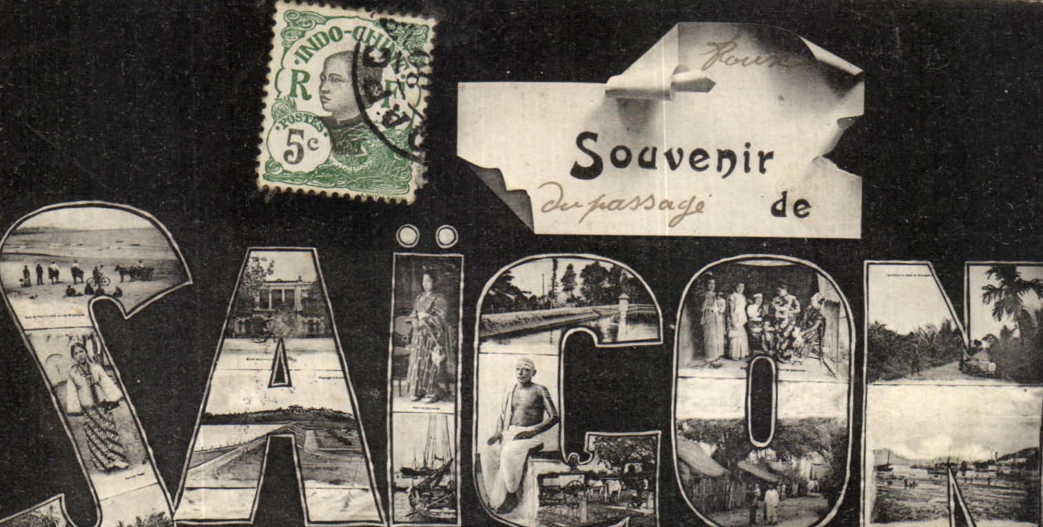 CPA Souvenir de Saigon Indochine Vietnam