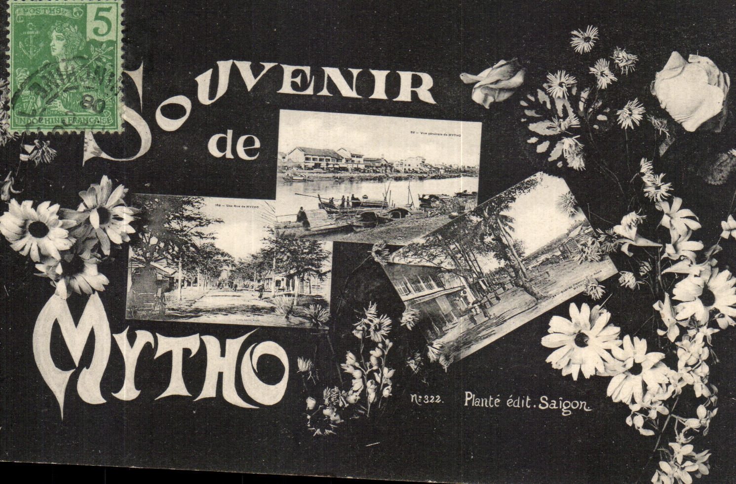 CPA Souvenir de Piante edit Saigon Mytho Indochine Vietnam