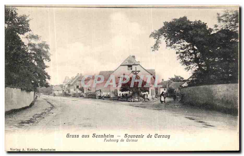 Gruss aus Sennheim — Souvenir de Cernay — Verlag A. Kohler, Sennheim