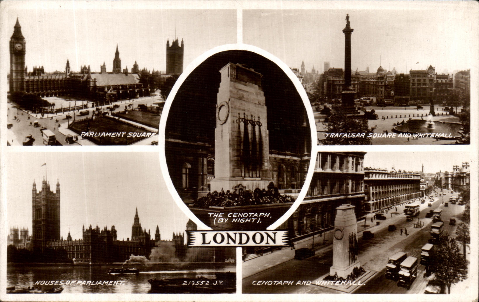 CPA London Parliament Square Trafalgar and Whitehall Cenotaph