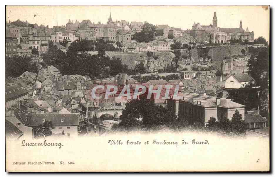 CPA Luxembourg Ville haute et Fanbourg du Grund 