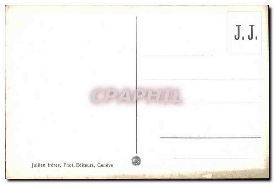 CPA Hospice du Grand St Bernard Versant Italien  — Rückseite