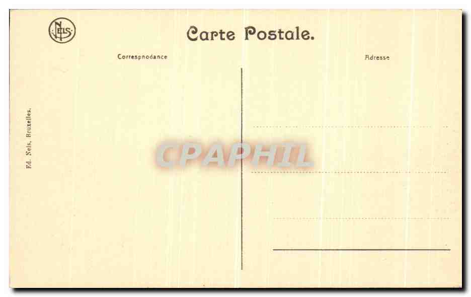 CPA Bruges Quai du Rosaire vers le Dyver — Rückseite