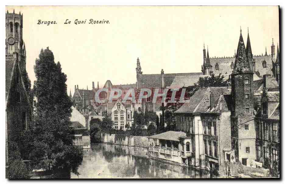 CPA Bruges Le quai Rosaire 