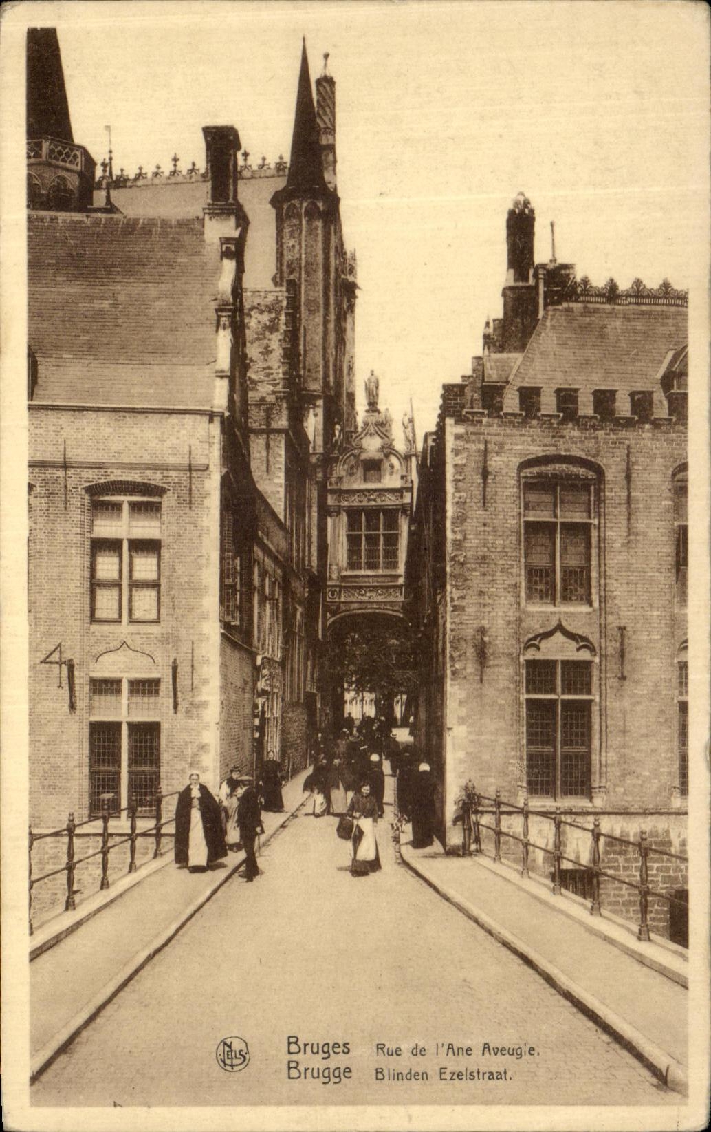 CPA Bruges Brugge Rue de l Ane Aveugle 