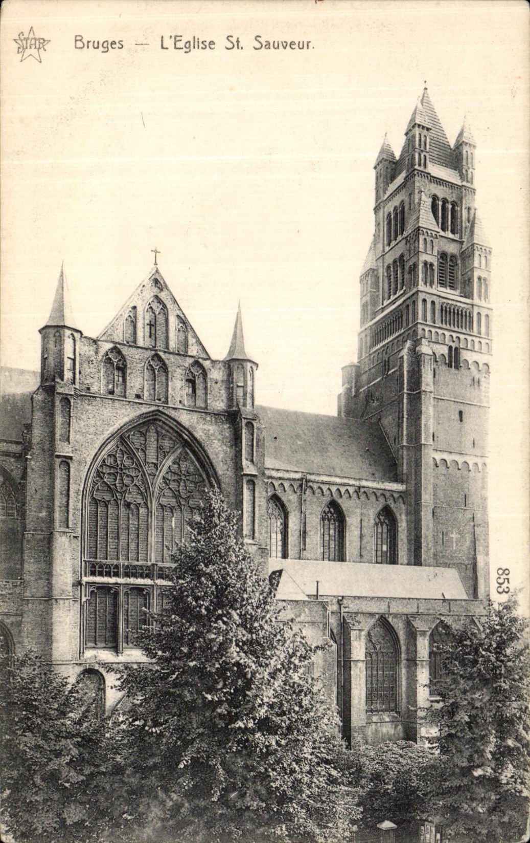CPA Bruges L Eglise St Sauveur 