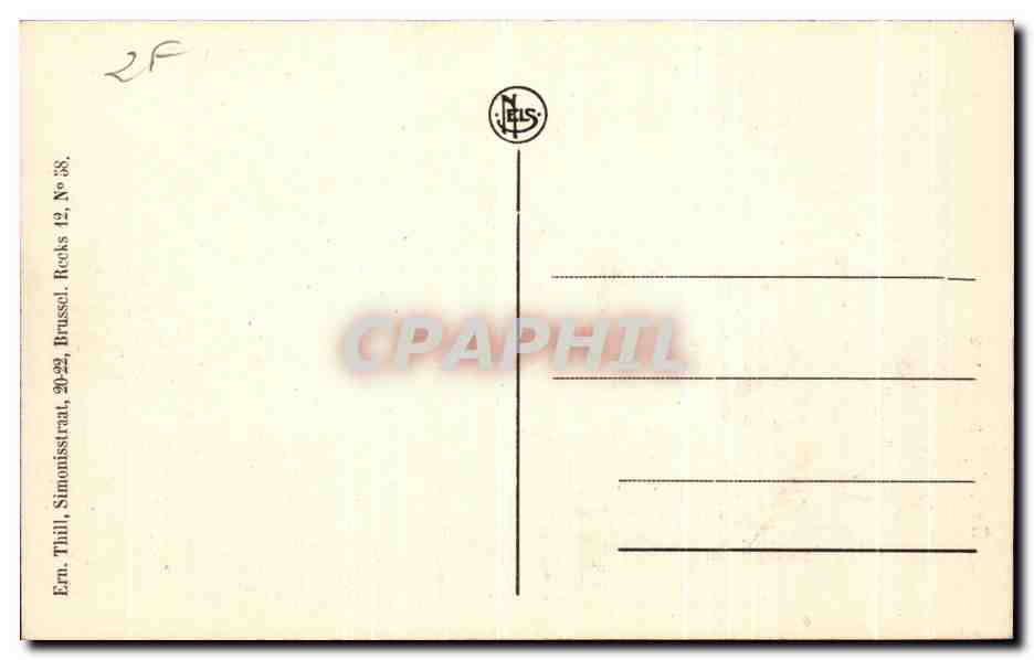CPA Bruges De Hooldkert  — Rückseite