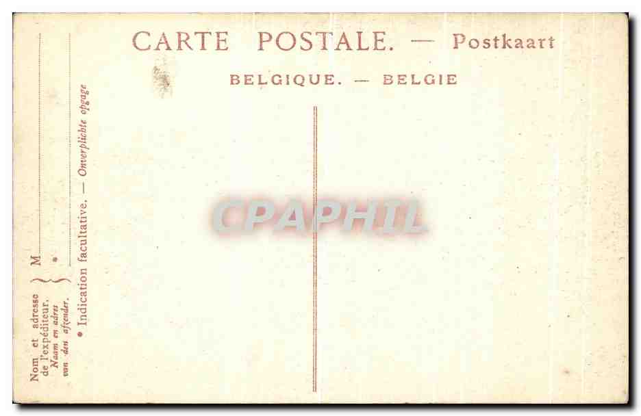 CPA Bruges Le Palais du Franc — Rückseite