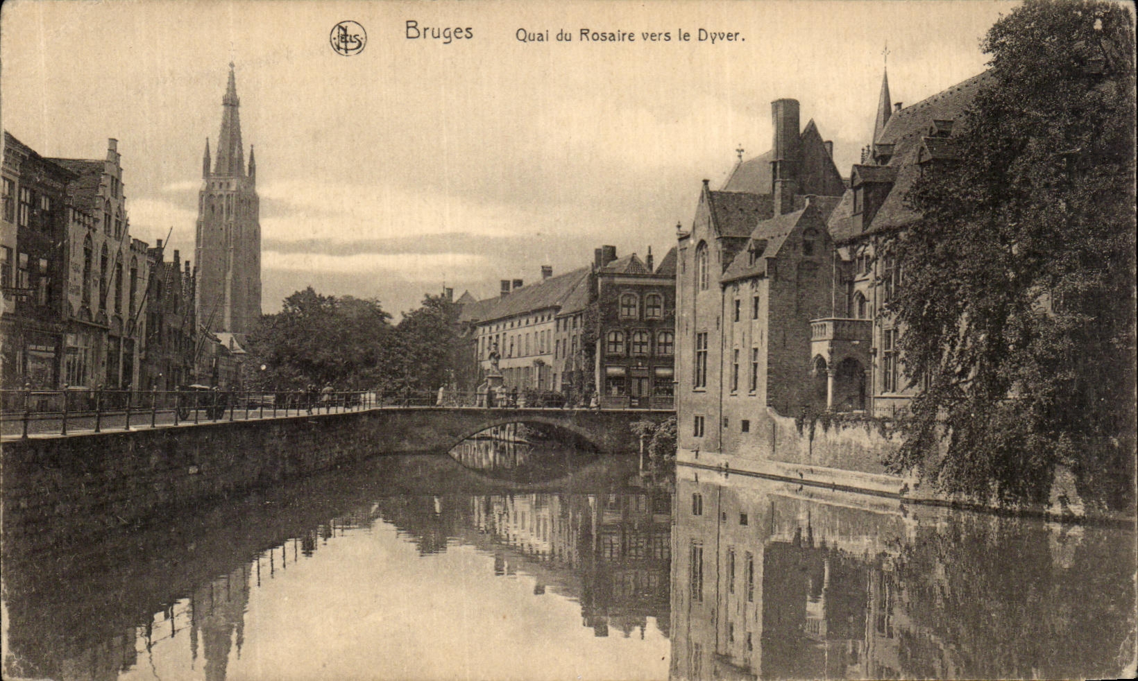 CPA Bruges Quai du Rosaire Vers le Dyver 