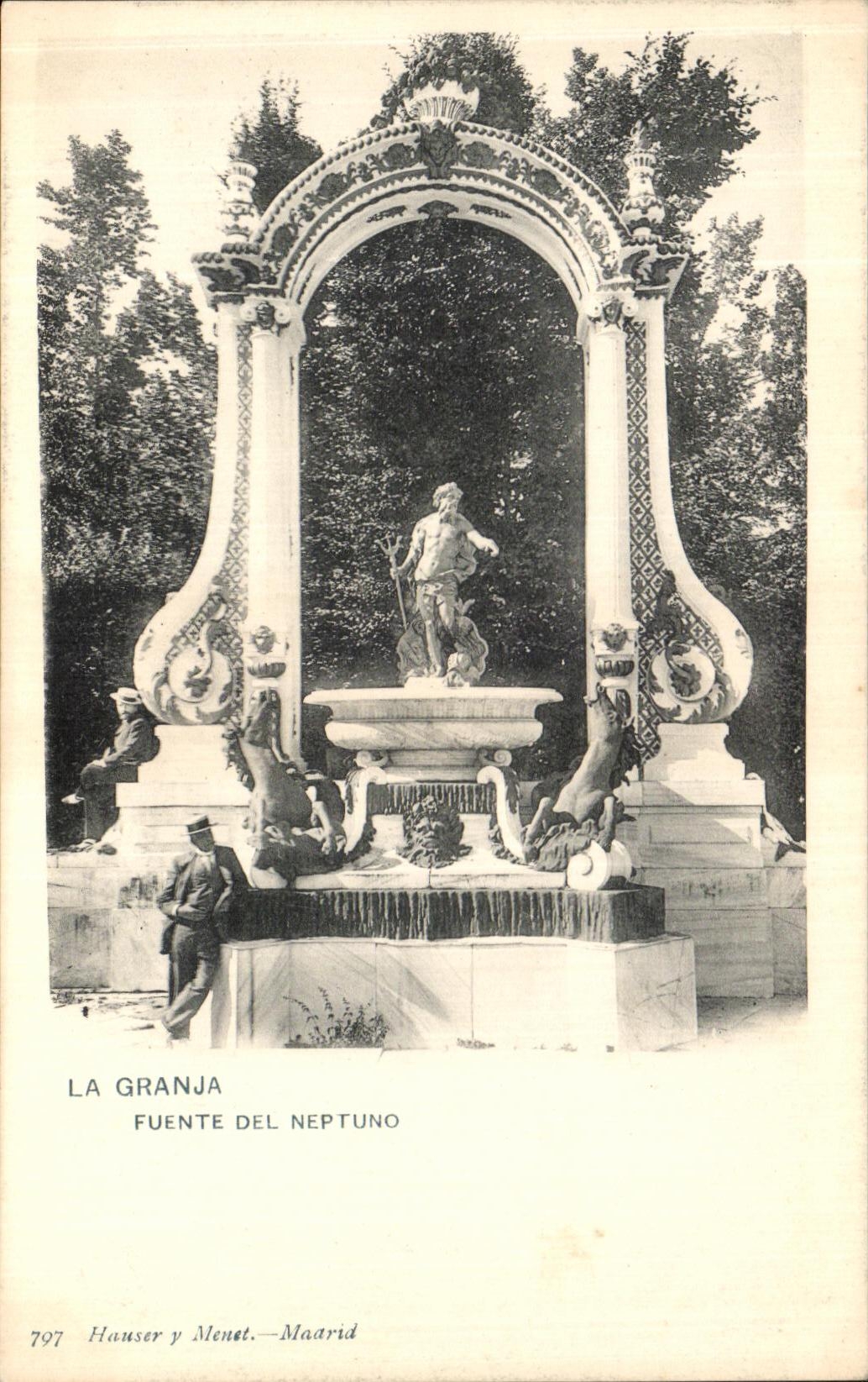 CPA La Granja Fuente del Neptuno
