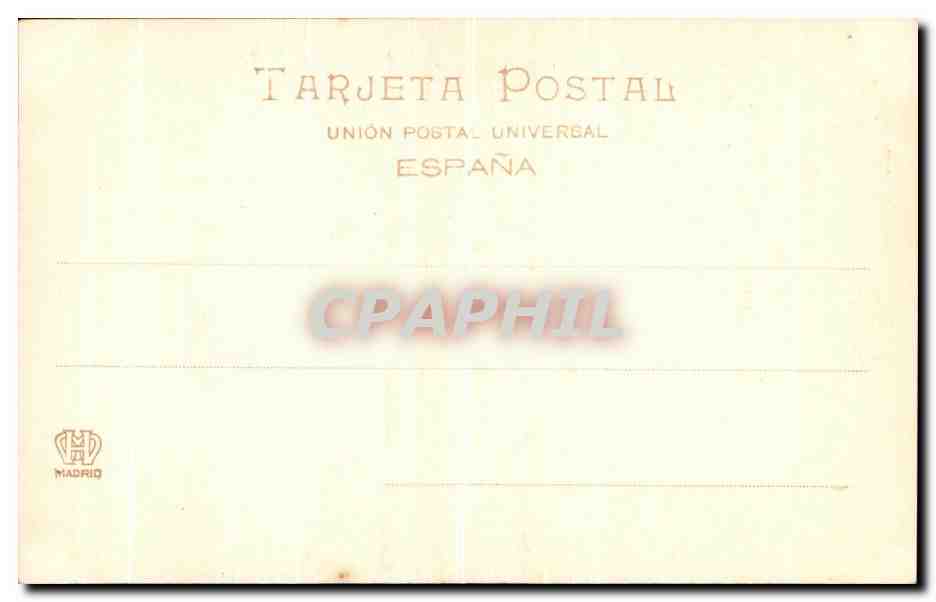 CPA La Granja Fuente del Neptuno — Back