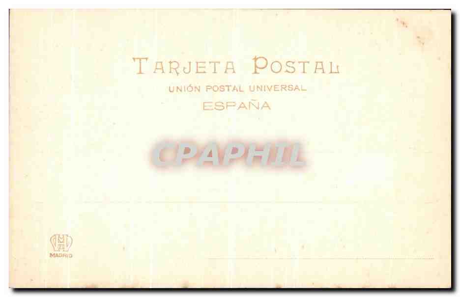 CPA La Granja La cascada — Rückseite
