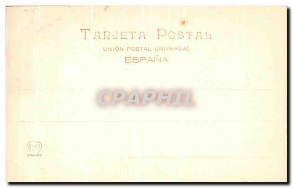 CPA La Granja Fuente de la Diana — Verso