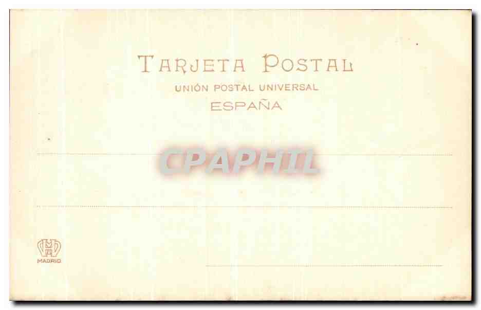 CPA La Granja Puente de la Diana — Rückseite