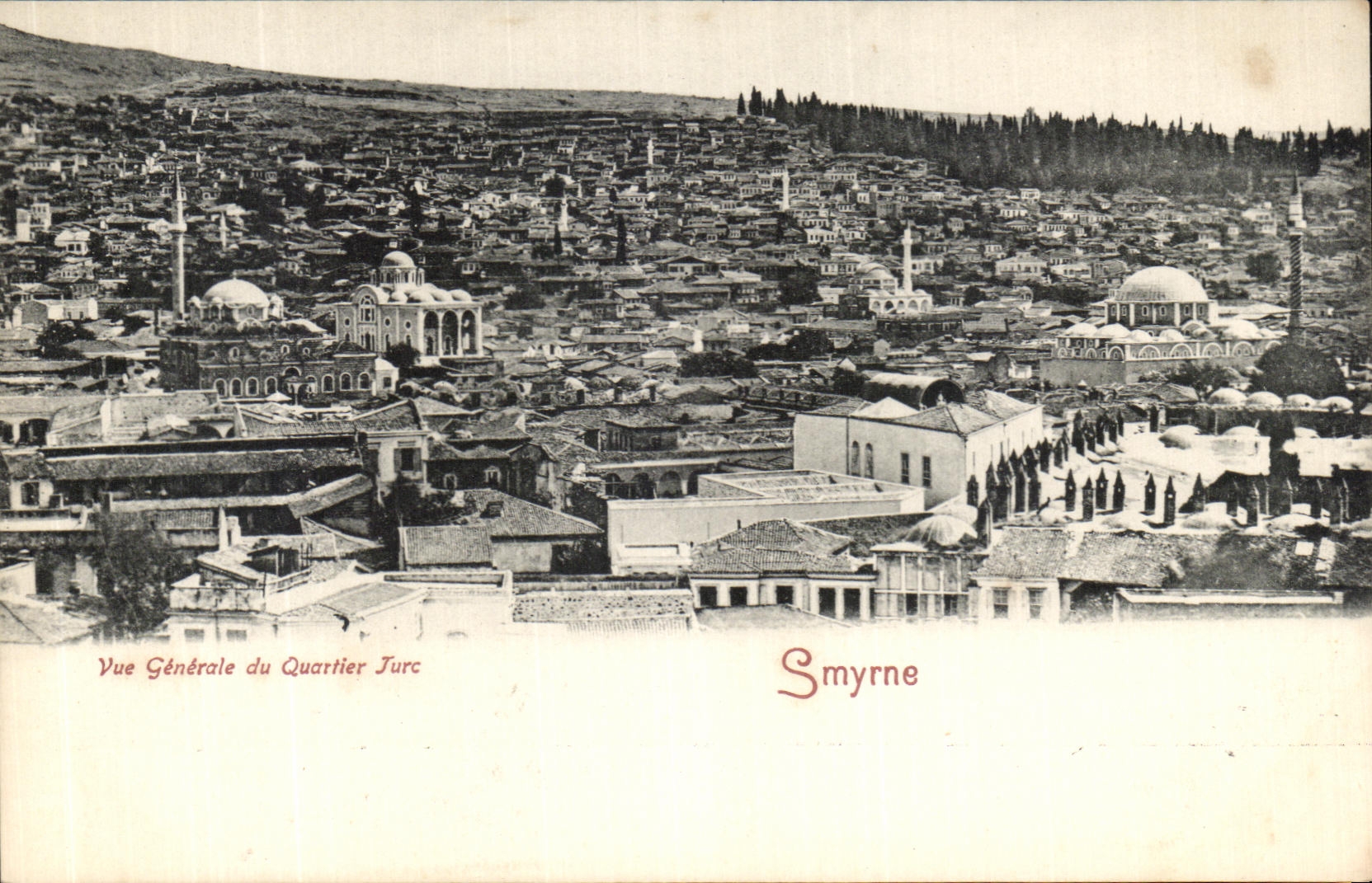 CPA Vue Generale de Quartier turc Smyrne Turquie