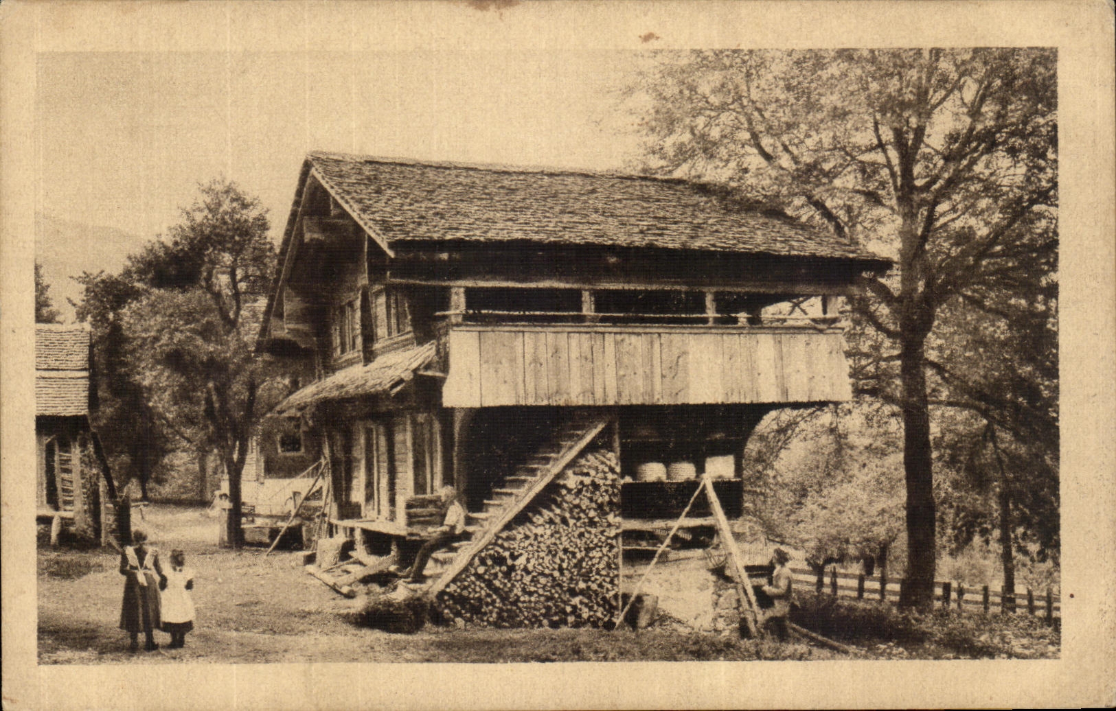 CPA Le Locle Motreua Maison 