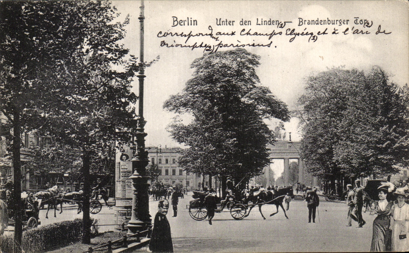 CPA Berlin Unter den Linden Brandenburger Tor