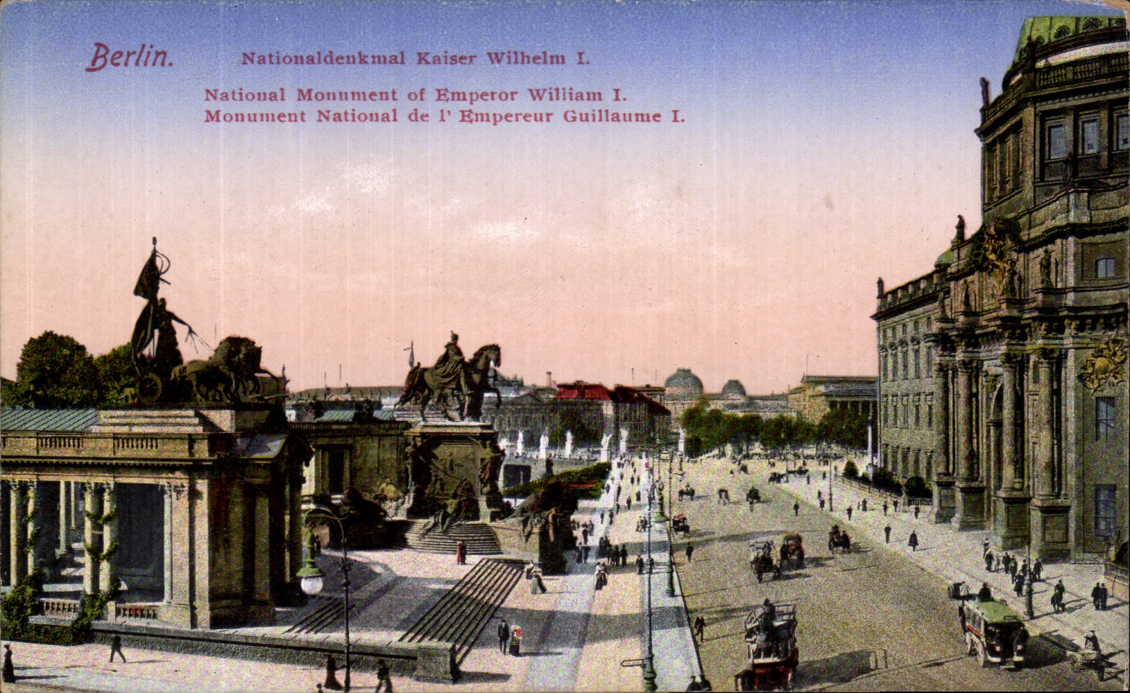 CPA Berlin Nationaldenkmal Kaiser Wilhelm I