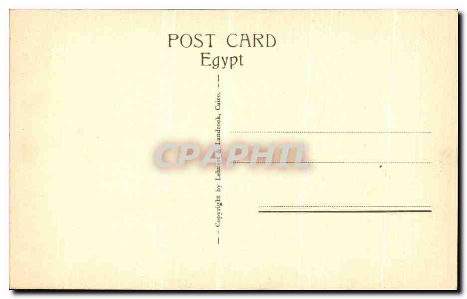 CPA Luxor CRossing the Nile Egypte Bateaux — Rückseite