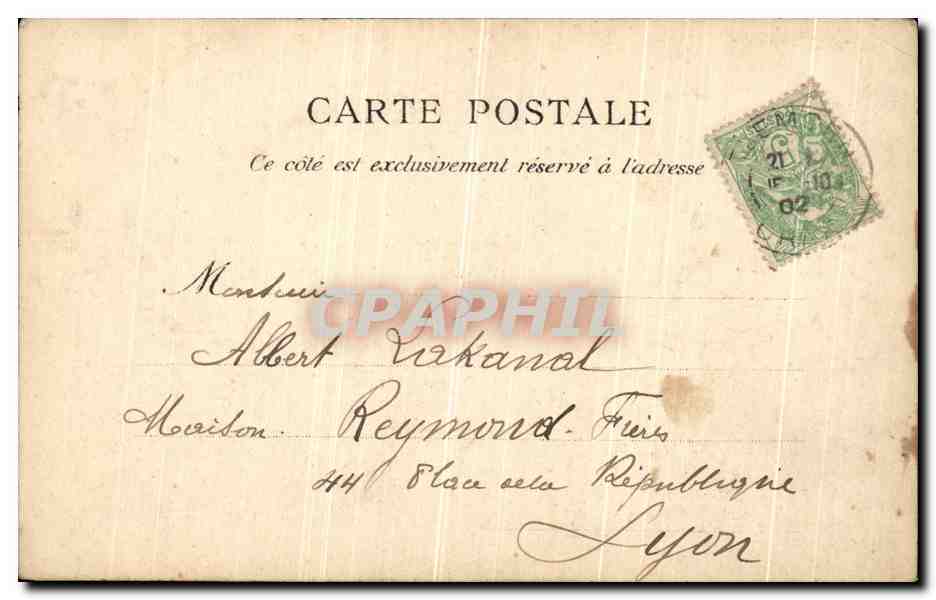 CPA Oran Le Boulevard Segui Algerie — Rückseite