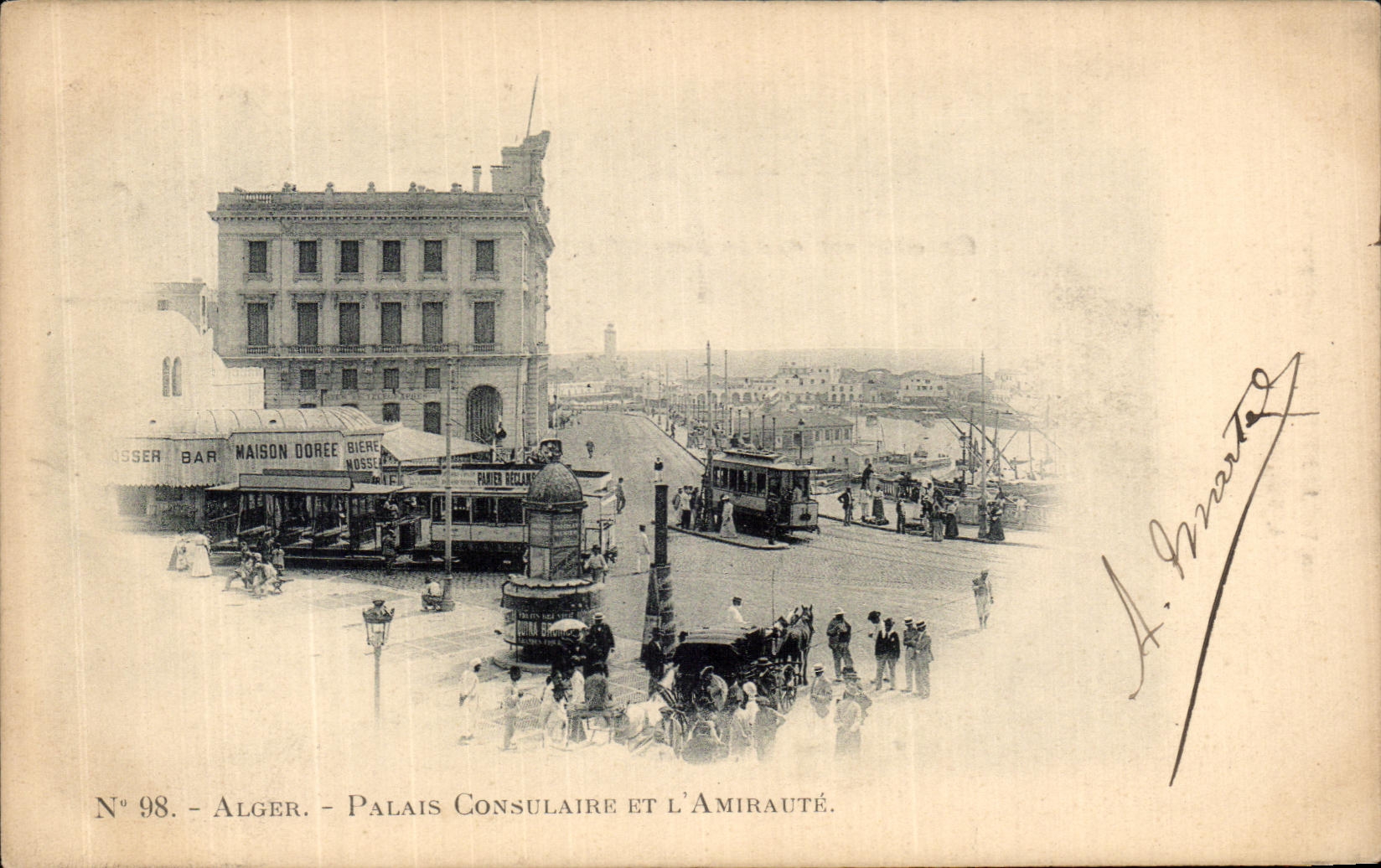 Alger — Konsularpalast und die Admiralität — A. Martot, N° 98