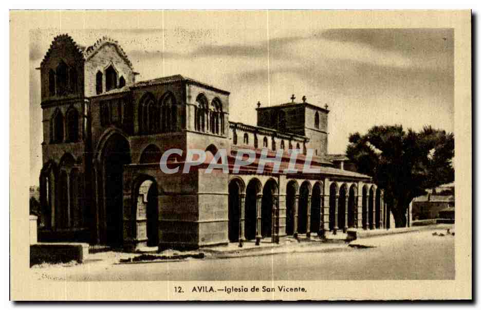 CPA Avila lglesia de san Vicente