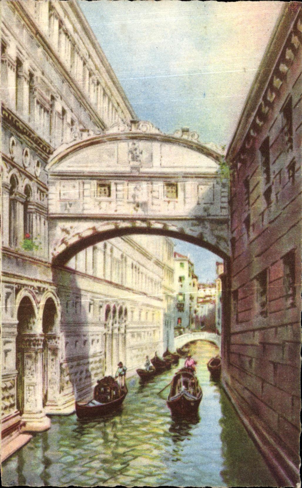 CPA Venezia Ponte dei Sospiri Pont des Soupirs 