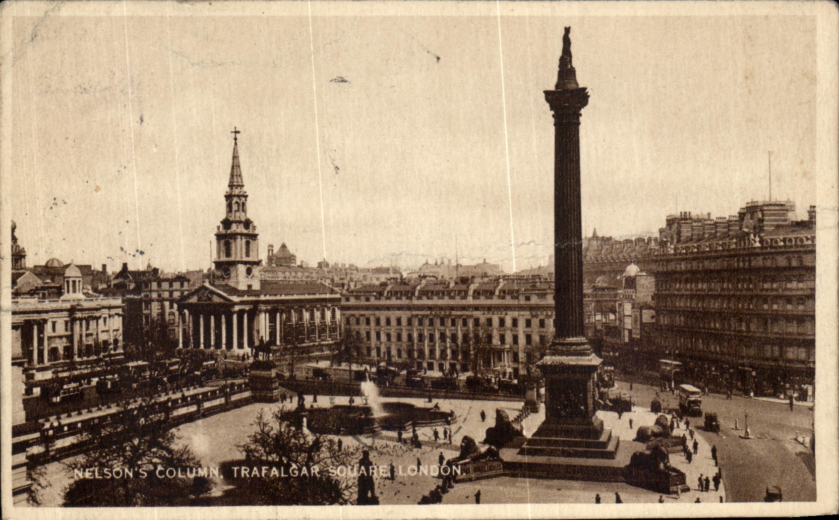 CPA London Nelson s column Trafalgar square