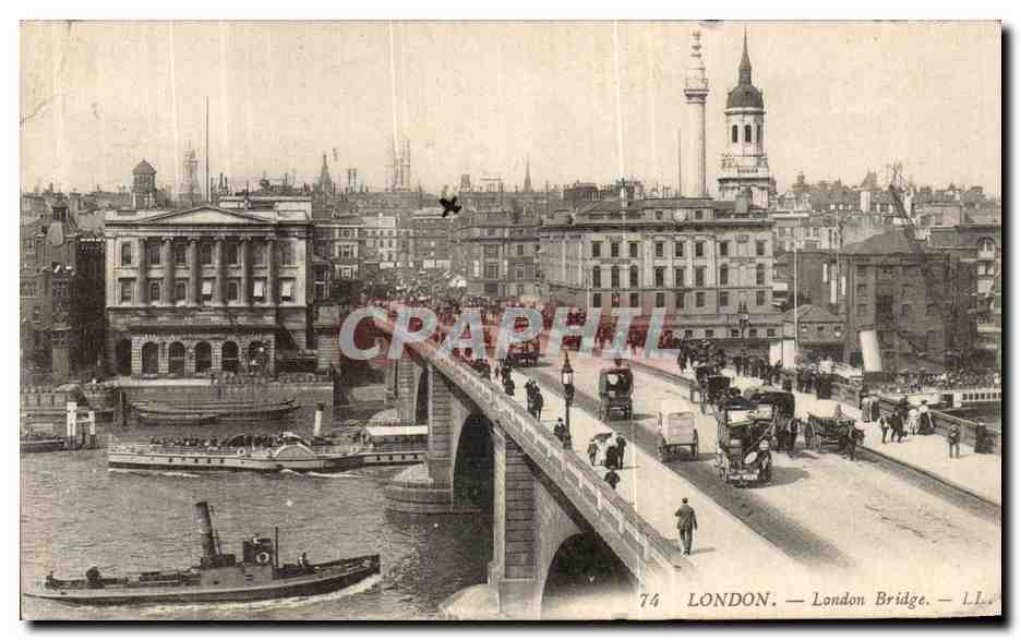 CPA London London Bridge Bateau