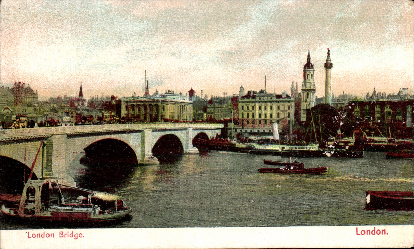 CPA London Bridge London Bateaux