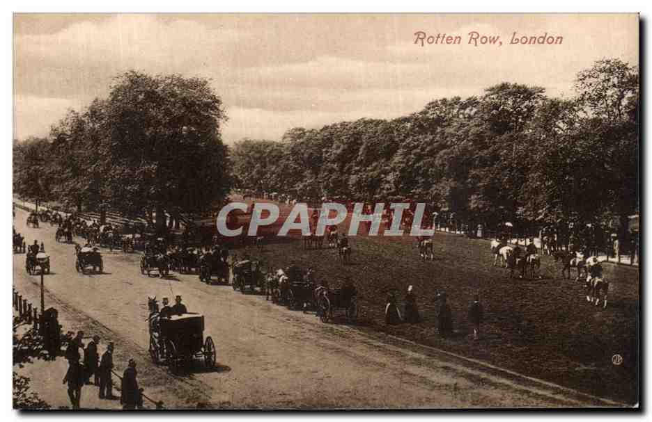 CPA Rotten Row London Cheval Chevaux Hippisme