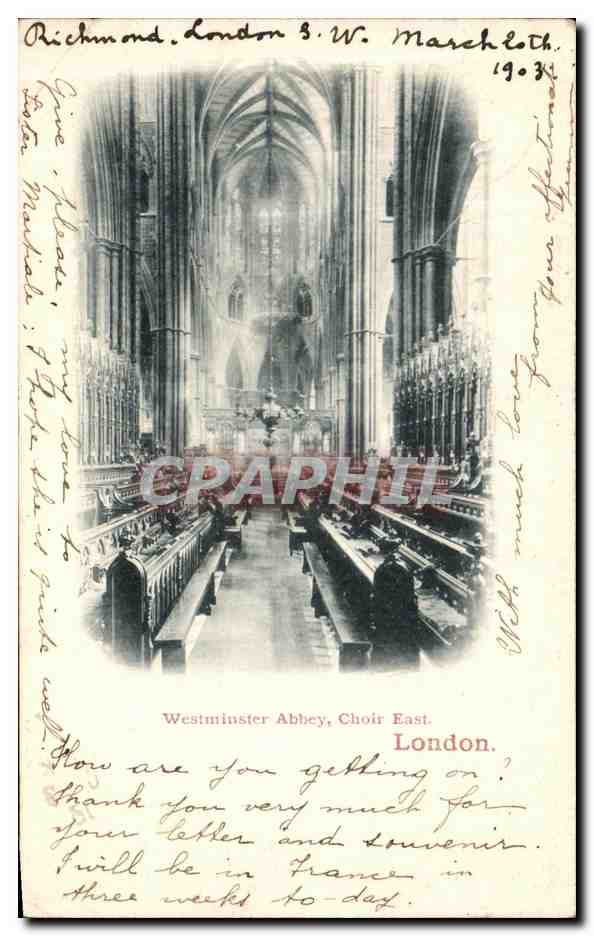 CPA Westminster Abbey Choir East London