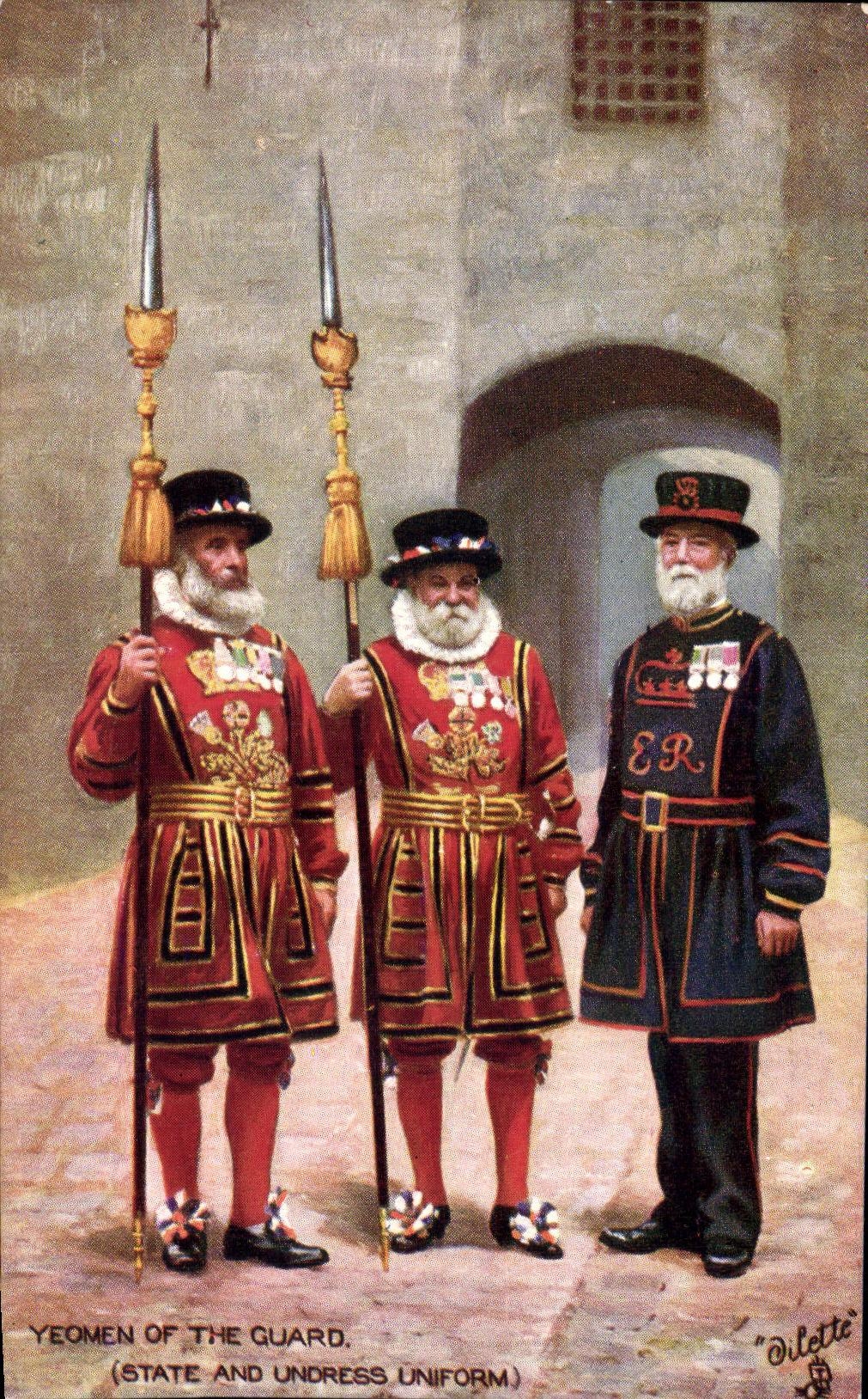 CPA Yeomen Of The Guard Militaria 