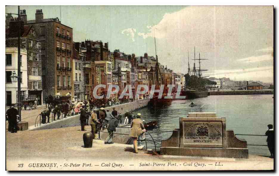 CPA Guernsey St Peter Port Coal Quay Saint pierre Port Bateau