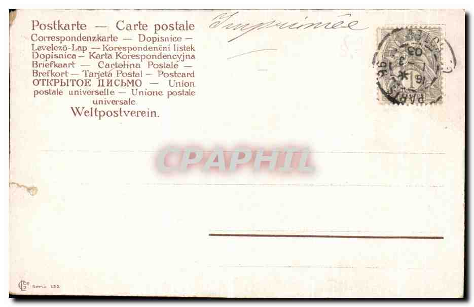 CPA Pont pecheur — Rückseite