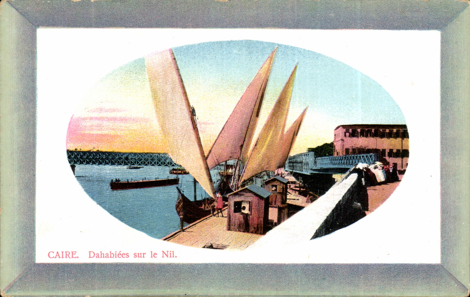 CPA Caire Dahabiees sur le Nil Bateaux
