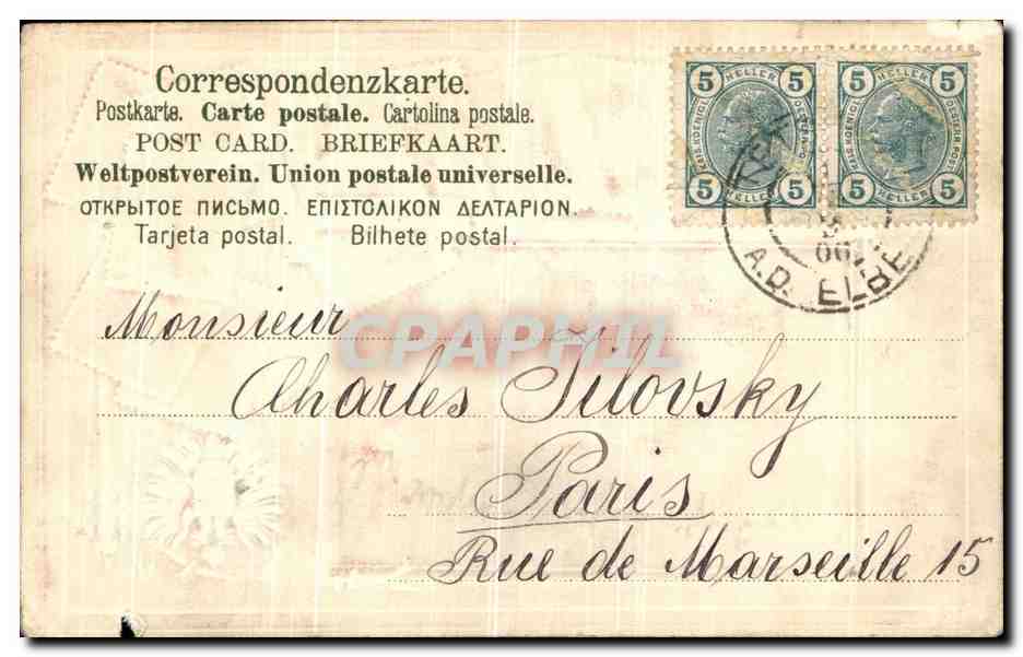 CPA Timbres Autriche  — Rückseite