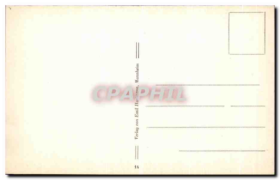 CPA Saarbrucken Obere Bahnhofstrasse — Rückseite
