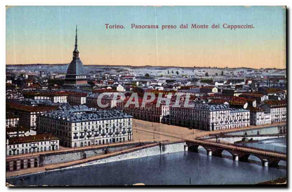 CPA Torino Panorama Preso dal Monte dei Cappuccini