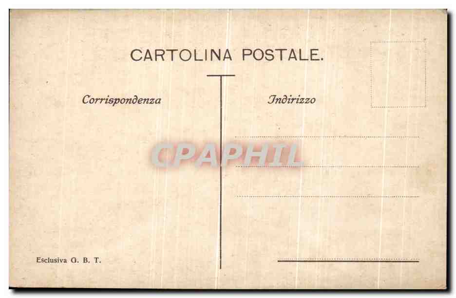 CPA Torino Panorama Preso dal Monte dei Cappuccini — Rückseite