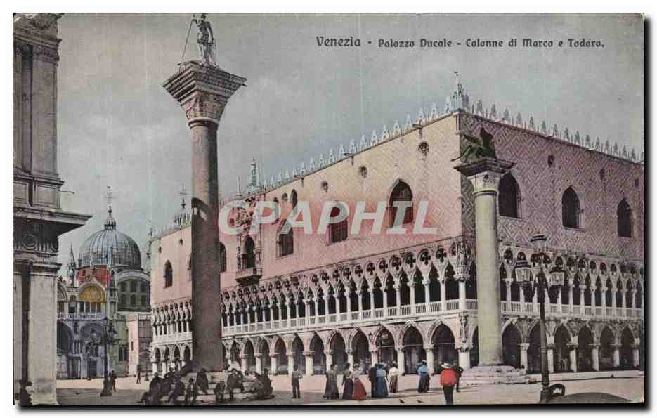 CPA Venezia Piazza Ducale Colonne di Marco e Todaro