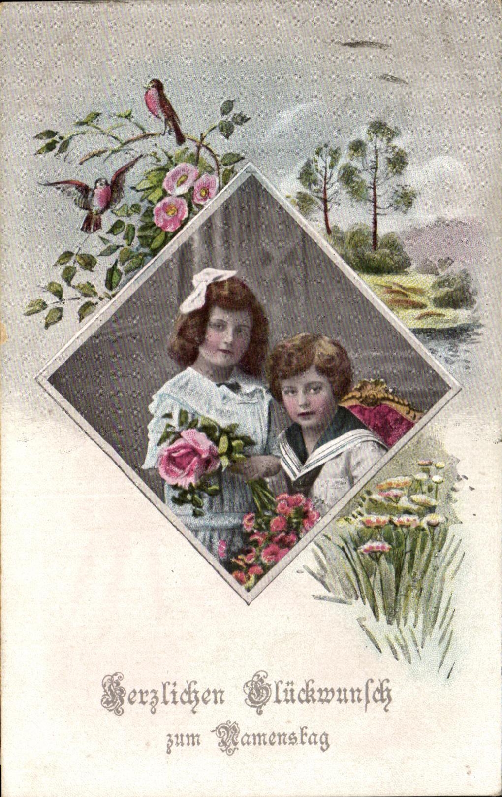 CPA Mamenstag Enfants Fete des meres
